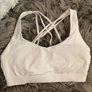 White Sports Bra